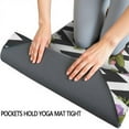 thumbnail image 3 of Pioneer Flower Floral Print Pattern Hot Yoga Mat Towel Non Slip for Hot Yoga - Quick-Drying Yoga Mat Cover with 4 Corner Pockets with Travel Bag - Hot Yoga Towel Non Slip 74"x26", 3 of 6