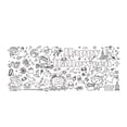 thumbnail image 5 of Halloween Decoration Halloween Pumpkin Castle Decor Cute Halloween Coloring Poster,Waterproof Graffiti Table Cover for Home Party Background Scene Halloween Decor, 5 of 5