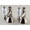 thumbnail image 2 of Kingston Brass CCK44158PL Straight Stop Shut Off Valve, Satin Nickel, 2 of 3