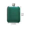 thumbnail image 2 of Jiibva 6oz Hip Flask Stainless Steel Hip Flasks for Men Women Portable Whiskey Flask Leak-Proof Pocket Flagon Hip Flask for Liquor for Climbing Camping Barbecue Party, 2 of 7