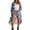 Purple, variant on Fewfanhot Women Open Front Midi Kimono Cardigan, Lightweight 3/4 Sleeve Floral Print Beach Wrap Cover Up
