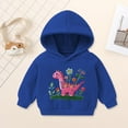 thumbnail image 2 of Gubotare Toddler Boys Hooded Sweatshirts Boys Long Sleeve Hooded Tee Shirt Lightweight Fabric Athletic T-Shirt for Kids Size 2T 3T (Blue,2-3 Years), 2 of 7