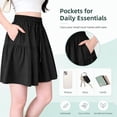 thumbnail image 4 of Bloomease Flowy Shorts - Women's Lightweight Stretch Comfy Flowy Shorts, High Waisted Loose Fit Bermuda for Summer, 4 of 6