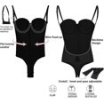 thumbnail image 4 of Backless Body Shaper For Women Push Up Bra Low Back Thong Bodysuit - Snngv, 4 of 5