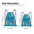 thumbnail image 4 of Kdxio You are so Sweet Print Drawstring Backpack Bag,Waterproof Draw String Back Sack, Gym Drawstring Bags Swim Bag For Unisex, 4 of 9