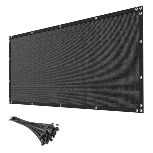 Malla de privacidad para cerca mychoiii 183 x 30 m negra, 90% de bloqueo