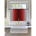 thumbnail image 3 of Sheer Curtains 54 Inch Length, Dark Red Grey Black Ombre Semi Sheer Curtains Light Filtering Window Treatment, Farmhouse Gradient Minimalist Privacy Voile Drapes for Living Room Bedroom 52x54 Inch, 3 of 7