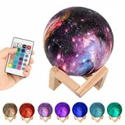 Kid Universe Galaxy toy outer space bedroom 3D Globe Touch Lamp remote 4 in