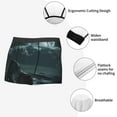 thumbnail image 3 of Yiaed Moonlit Night Sky Shark Print Men's Soft Cotton Boxer Shorts Breathable Boxers Underwear Moisture-Wicking Underwear Stretch Boxer Briefs for Man-Medium, 3 of 5