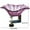 Purple, variant on MXTPOV Open Bird Feeder Hanging, Hot Pink Bowl Bird Feeder for Railings, Clear Acrylic Bird Feeders for Outdoors, Hummingbird Feeder for Garden Patio Yard, Garden Decor
