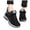 Grey, variant on Womens Winter Snow Boots Ladies Warm Furry Lined Ankle Booties Waterproof Arch Support Outdoor Hiking Shoes with Hook Loop Black 6.5
