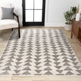 thumbnail image 5 of JONATHAN Y MOROCCAN HYPE 10 x 13 Area Rug, Aisha Moroccan Triangle Geometric - Cream/Gray, MOH206B-13, 5 of 10