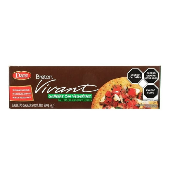 Galletas saladas Dare Bretón vivant con vegetales 200 g
