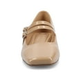 thumbnail image 6 of Journee Womens Gredah Double Buckle Mary Jane Dress Flats, Widths Available, 6 of 9
