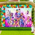 thumbnail image 3 of My Little Pony Party Favor Bags Goodie Treat Candy Supplies Decorations Birthday Cake Topper Backdrop Banner, 3 of 7