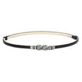 thumbnail image 2 of TANGNADE Womens Belts For Dresses Women Skinny Belt Retro Stretch Ladies Waist Belt Black, 2 of 4
