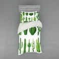 thumbnail image 2 of Ambesonne Cactus Bedding Set 4 Pcs, Hot Mexican Desert, Queen, Green, 2 of 3