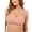 Pink, variant on Women's Plus Size Seamless Everyday  Versatile V-Shape Supportive Wireless Bra Bralette 3XL
