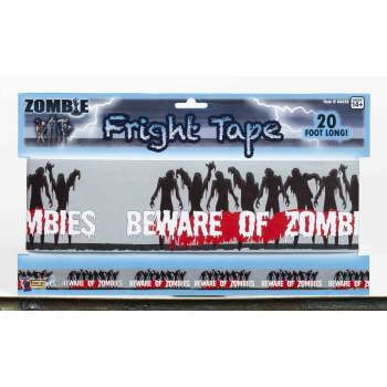 ZOMBIE WARNING TAPE 12 PACK
