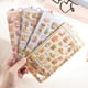 thumbnail image 4 of 8pcs Embossed Stickers Cartoon Capybara Sticker for Student Crafting Accessories Decal Sticker for Phone Water Bottle, 4 of 4
