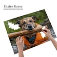 thumbnail image 2 of 500-Piece Wooden Jigsaw Puzzle for Adults - Dog River Orange Wood Swim , Fun & Challenging Brain Teaser, Stylish Home Decor & Unique Gift, 2 of 7