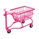 thumbnail image 3 of Mini carrito de compras, mini cesta de almacenamiento, modelo de carrito, lindo accesorio de fotografía. Rosa rojo, 3 of 9