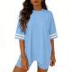 thumbnail image 1 of Eres Más Que una Camisa de Puntuación de Prueba, Blusa de Manga Larga de Ajuste Seco con Pantalones de Cintura Elásticos, 1 of 5