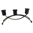 thumbnail image 1 of Candelabros de 3 brazos de altura para velas cónicas de metal Negro, 1 of 8