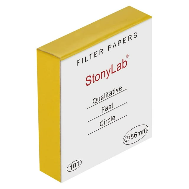 Papel de filtro stonylab Qualitative de 56 mm de diámetro, 100 paquetes