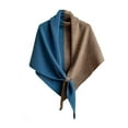 thumbnail image 2 of Winter Shawl Wraps Women Knitted Shawls and Wraps Cardigan Cape Pashmina Shoulder Top Sweater Shawl Scarf The preferred Blue, 2 of 3