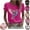 Hot Pink, variant on Mfakffe Breast Cancer Shirts for Women Breast Cancer Awareness Crew Neck Short Sleeve T-Shirt Hummingbird Pink Ribbon Graphic Loose Tee