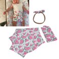 thumbnail image 4 of Pantalones Cortos Para Niña Con Tocado, Ropa De Niña De Tamaño Pequeño Con Diadema Poliéster Ecológico Para Regalos De Vacaciones Para Maquillaje Para Fotografía ANGGREK HG2011, 4 of 8