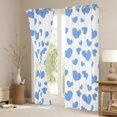 thumbnail image 3 of Feelyou Blue Love Heart Blackout Curtains Set of 2 (52x84 Each) for Child, Kawaii Cartoon Print Window Curtains, Dreamy Princess Style Curtains and Drapes, Blackout Curtains Room Decor, 3 of 6