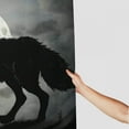 thumbnail image 3 of Orinice Wolf Full Moon Gothic Art Bathroom Decor Set Colorful Luxurious Graphic Polyester Fabric Fashion Shower Curtain with Hooks, Chic Modern Waterproof Shower Curtain for Bathroom 69x72, 3 of 7