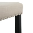 thumbnail image 5 of 24" Upholstered Saddle Seat Counter Stool in Beige, 5 of 7