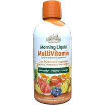 Country Farms Liquid Multivitamin, Vitamins and Minerals for Immune Support and Energy, Herbal Blend, Vegan, Multivitamin for Women and Men, Gluten Free, Tropical Fruit Flavor, 32 fl oz