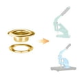 thumbnail image 3 of Yescom 1000 sets of Grommet Kit 3/8 inch 9.5mm Size #2 Brass Eyelets and Washers for Hand Press Apparel Leather Printing Tarp, 3 of 6