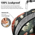 thumbnail image 5 of Obrewu Mushrooms Butterflies Moon Pattern Lunch Bag for Adult, Insulated, Leakproof, Oxford Cloth, 5 of 7
