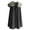 Gray, variant on Women's Cape Coat Windproof Faux Fur Collar Cloak Winter Formal Outerwear Cloaks Navy M