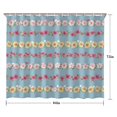 thumbnail image 5 of Pioneer Flower Floral Print Pattern Shower Curtain 84"x72" ,Bathroom Decorative Shower Curtains Set with 12 Hooks,Modern Waterproof Washable Shower Curtain, 5 of 6