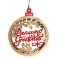 thumbnail image 4 of Vikakiooze 2022 Wooden Snowman Deer Letter Santa Claus Christmas Tree Hanging Decorative Pendan Christmas Decorations, 4 of 7