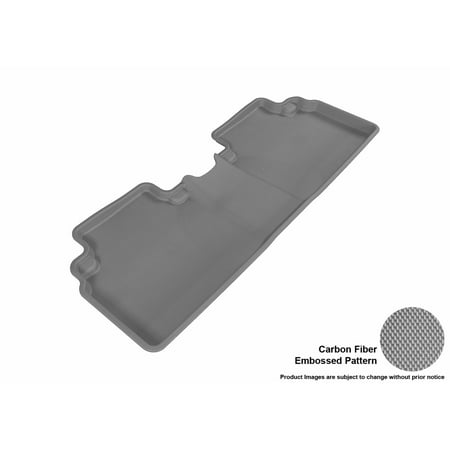 - 3D MAXpider 2006-2011 Honda Civic Sedan Second Row All Weather Floor Liner in Gray with Carbon Fiber Look