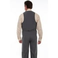 thumbnail image 2 of Scully Leather 100% Cotton Charcoal Herringbone Vest, 2 of 2