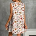 thumbnail image 3 of Sundresses for Women Summer Floral Boho Flower Print Dress Beach Cover Ups Tank Dress with Pockets Vacation Outfits, 3 of 6