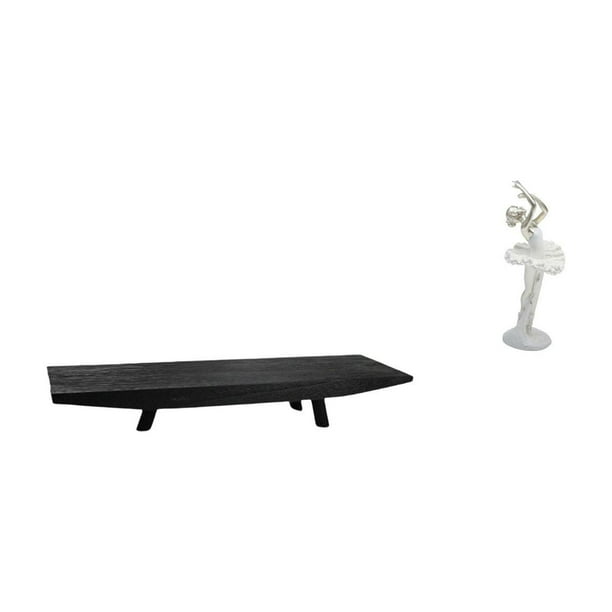 Bandeja para servir,Bandeja para servir frutas,centro de mesa con almacenamiento,Bandeja rectangular de madera para servir comida,Figura de escritorio,Estatua de bailarina,adorno de