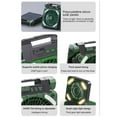thumbnail image 2 of Solar Power Camping Fan with Light Rechargeable Battery Operated Portable Fan 4 Wind Speeds Adjustable 3 Timers Modes Cordless Battery Fan, 2 of 8