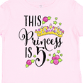 thumbnail image 4 of Inktastic This Princess is Five 5th Birthday Girls Toddler T-Shirt, 4 of 5