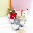 thumbnail image 2 of WEUVEB Christmas Tree Decorations Set of 6 Small Wool Ornaments for Holiday Home Decor Festive Seasonal Accents, 2 of 8