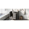 thumbnail image 6 of Harper & Bright Designs 30" Bathroom Vanity, Bathroom Cabinet with Sink Combo Set, Bathroom Storage Cabinet with Soft Closing Door and 3 Drawers, Grey, 6 of 15