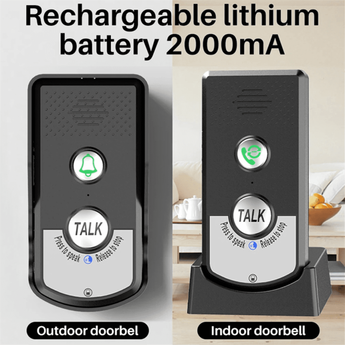 1 x Intercom Doorbell Kit(1V1)-White